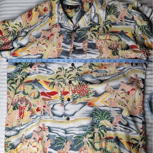 Impulse Hawaiian Shirt Men’s L Tropical Aloha Short Sleeve Button Front  Resort - Picture 4 of 6